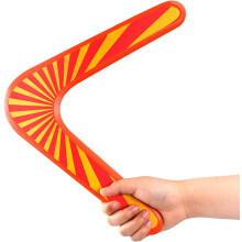 Boomerang, Boomerang Boomerang Children's Boomerang Wooden Steering Wheel for Outdoor Boomerang V-Shaped Children Outdoor Sports Toy Orange