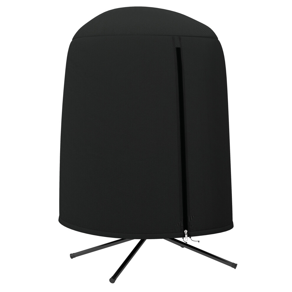 Hanging Egg Chair Cover Outsunny 190 x Î¦128cm Black Waterproof UV-Resistant Dust Protection-image-OPC-PMYVZ2D-NEW