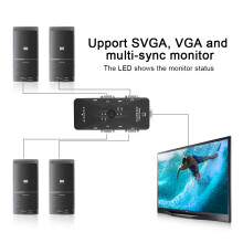 Plug & Play 4-Port USB 2.0 KVM-Switch mit LED-Statusanzeige