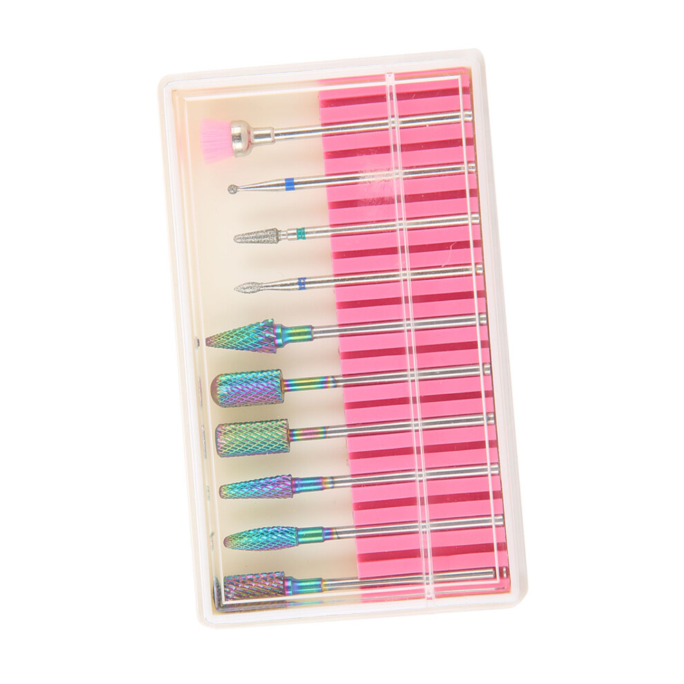 10pcs Nail Grinding Heads for Dead Skin Nail Drill Bits Sanding & Polishing Kit