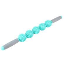 Faszien-Stick mit 5 stacheligen Bällen für Yoga, Sport, Fitness & Muskelregeneration