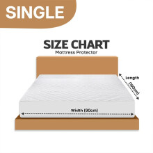 (Single (90W X 190L) cm, 1 Pack) 【Black Friday Deal】Extra Deep 30CM Quilted Mattress Protector, Diamond Pattern, Fitted Skirt Mattress