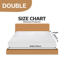 (Double (135W X 190L) cm, Pack of 2) 【Black Friday Deal】Extra Deep 30CM Quilted Mattress Protector, Diamond Pattern, Fitted Skirt Mattress