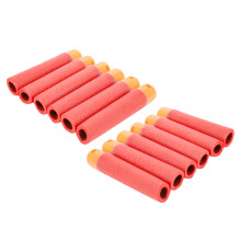 10 Stück EVA-Kugeln für Scharfschützen-Spielzeugwaffe, weiche Schaumstoff-Nachfüllung, 9,5 cm Rot