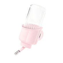 Large Capacity Pet Water Bottle for Rabbits Cavia Porcellus Small Animal Waterer Bottle Automatic Water Dispenser pink-500ml