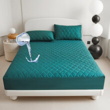 (Pine Green, 2pcs UK-Single(90*190cm)) 2pcs/3pcs Waterproof Mattress Protector Cover Set, Deep Pocket Fits King Size Bed, Noiseless Soft Breathable