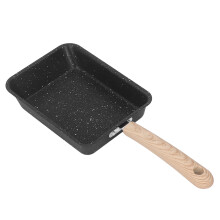 Non-Stick Cast Iron Egg Pan, Stainless Steel Square Frying Pan for Even Heating, Saving Energy, Tamagoyaki Omelette Pan with Granite Non-Stick Coating