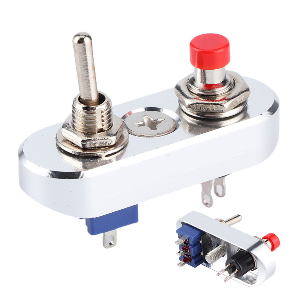 Momentary Push Button Self-Reset Switch 3-Pin 220V 3A Stainless Steel 4951361206630