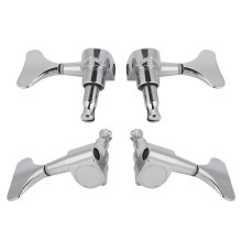 Silber-Fischtail 2L2R E-Bass-Tuning-Pegs Versiegelte Maschinenköpfe 2L2R