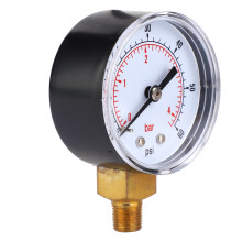 Air-Wasser-Öl-Gas-Druckmesser 50mm Zifferblatt 1/8 BSPT Anschluss unten