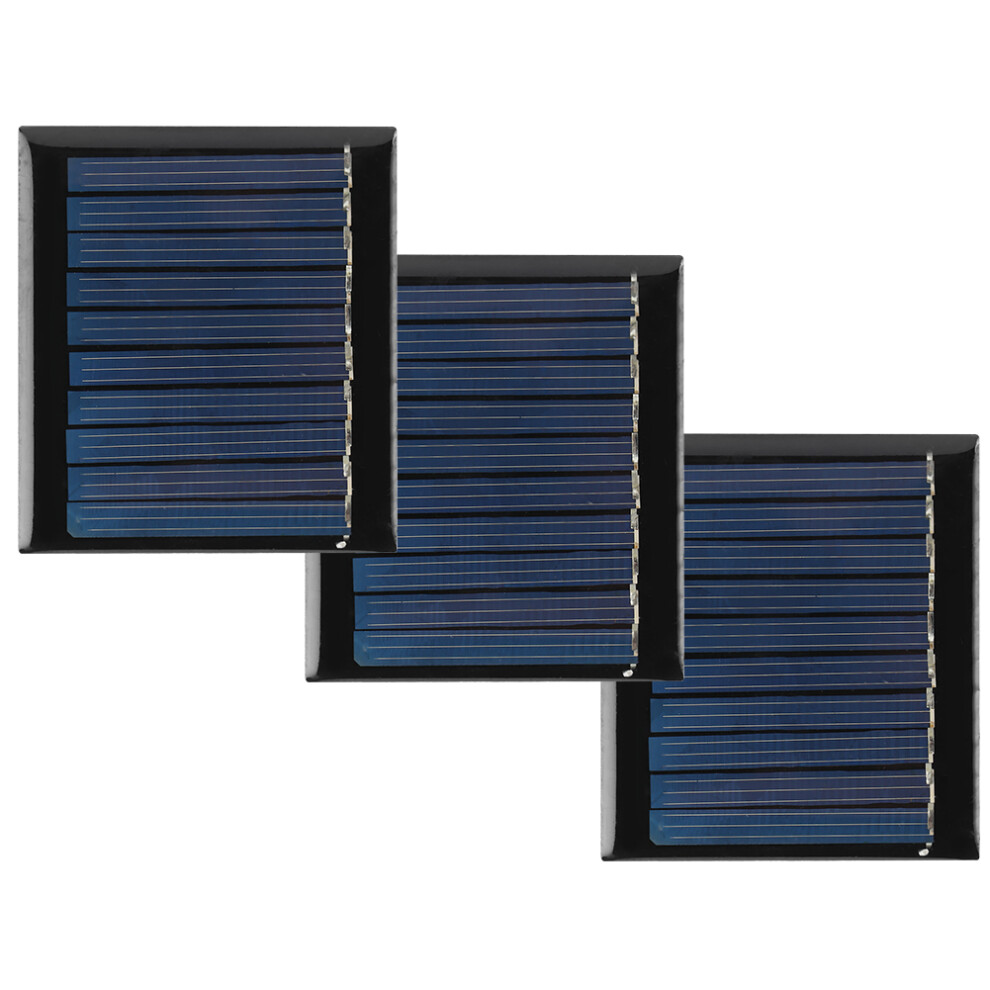 3Pcs 0.3W 5V Polycrystalline Solar Panels Diy Toys Garden Lighting 3661361210209