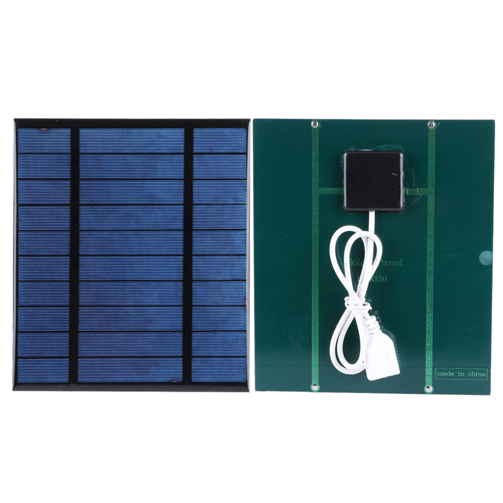 2.5W 5V Monocrystalline Solar Panel Charger For Mobile Devices, 130X150mm 9491361210039