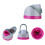 Couvercle de remplacement en plastique Durable-rose rouge gris 1