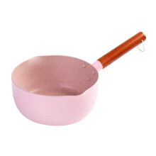 Heat Resistant Cooking Pot for Stovetop Use, Compact Design Non Slip Milk Pan with Ergonomic Handle and Snowflake Hammer Texture, Non Stick Surface fo