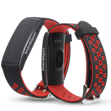 AD22 Smart Fitness-Armband 90mAh IP68 Wasserdicht Schwarz/Rot