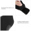 Black Polyester Snow Shoe Protector Pair for Skiing Boot Overshoes 4