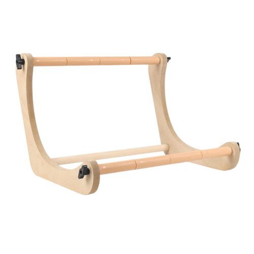 Travel Embroidery Armrest Adjustable Beechwood Frame For