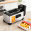 Adjustable Temp Electric Deep Fryers Overheat Protection Kitchen 3