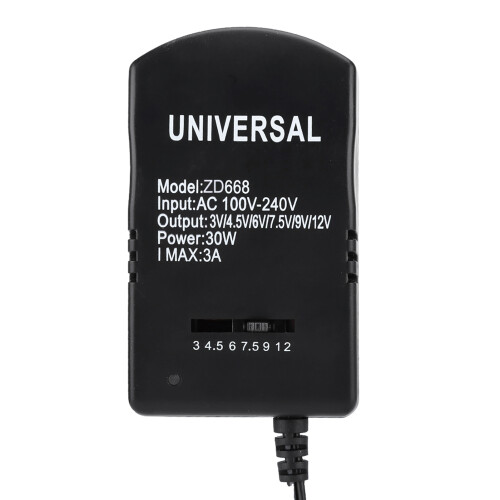 Universal 30W einstellbares Netzteil 3V-12V mit 6 Anschlüssen 2