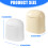 Swing Lid Desktop Trash Can With Odor Locking-cream color 4