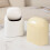 Small Desktop Waste Bin With Swing Top Lid Modern Design-White 6