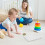 1Ensemble Outil Stem Enfant Planche Geoboard Puzzle Formes Colorées 4
