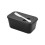 (black) Crack Resistant Ceramic Butter Dish For Better Preservation Groove ABS 1