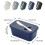 (black) Crack Resistant Ceramic Butter Dish For Better Preservation Groove ABS 2