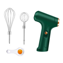 Batedeira elétrica de mão com bateria recarregável via USB, 3 velocidades para misturas personalizadas, design leve e fácil de usar, duas