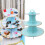Κομψή βάση για cupcakes 3 επιπέδων, επαναχρησιμοποιούμενη βάση ζαχαροπλαστικής για 3