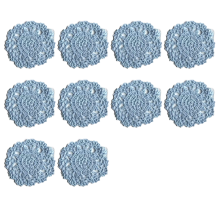 Decorative Trinkets, Reusable Coasters, Handmade Doilies, Table Placemats, Vase Pads, Round Shape, Knitted Lace Pattern, For Daily Use, Dinner Party,