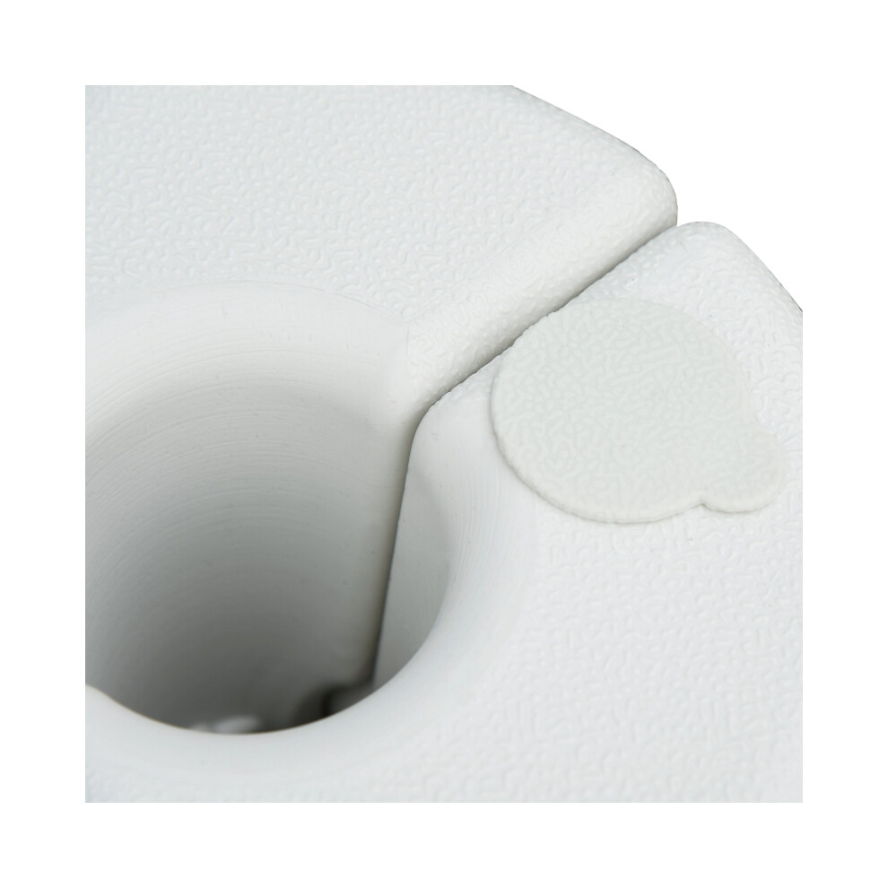 Gazebo Weights 36kg Pack of 4 with Rapid Clip Fillable with Sand or Water White Canopy Tent Leg Support for Outdoor Use-image-OPC-PMYXRQK-NEW