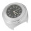 Stylish Chrome Motorcycle Clock for 7/8in-1in Handlebars Black Dial 13