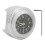 Stylish Chrome Motorcycle Clock for 7/8in-1in Handlebars Black Dial 4