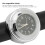 Stylish Chrome Motorcycle Clock for 7/8in-1in Handlebars Black Dial 3