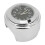 Stylish Chrome Motorcycle Clock for 7/8in-1in Handlebars Black Dial 7