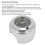 Stylish Chrome Motorcycle Clock for 7/8in-1in Handlebars Black Dial 5