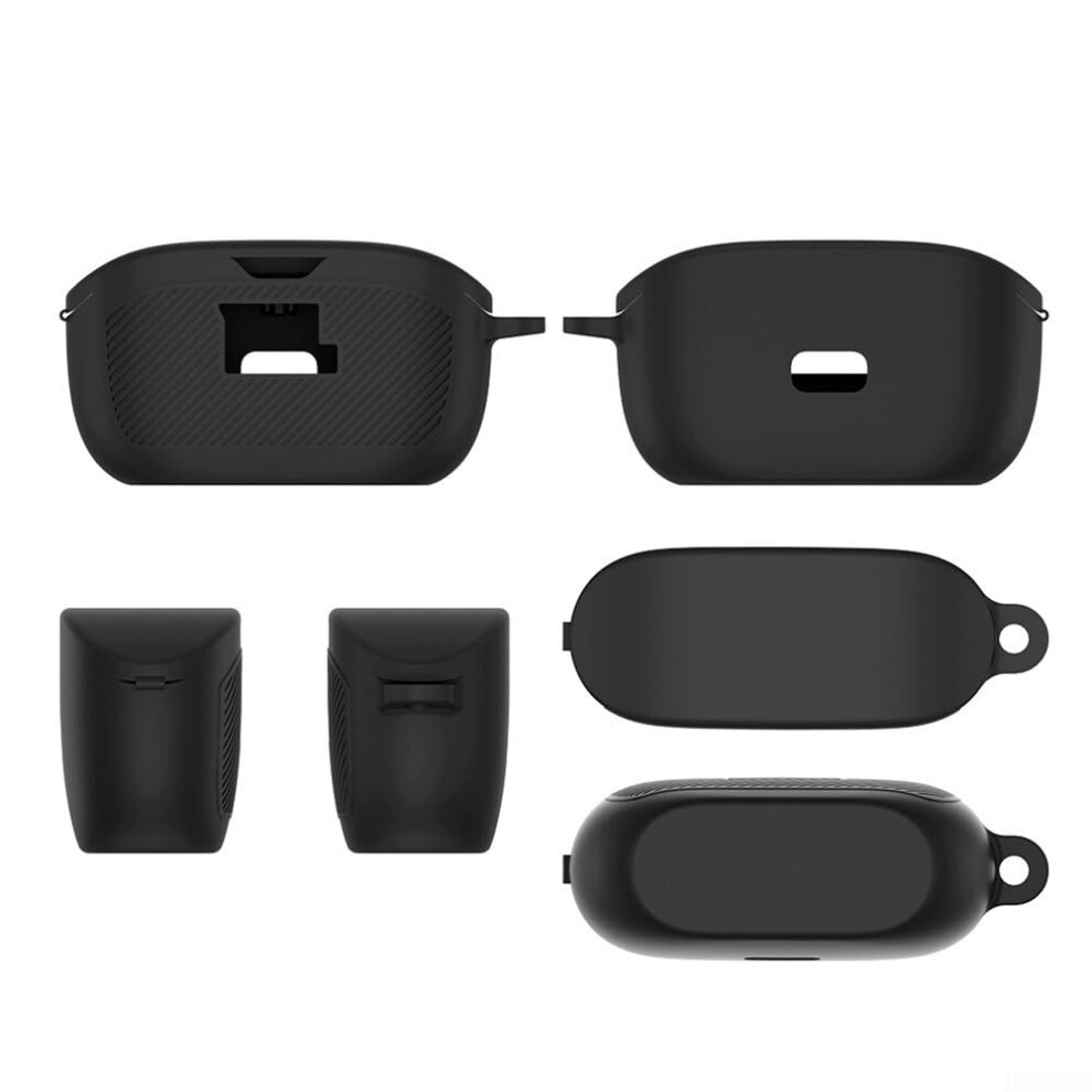 Robust Shockproof Case For Jbl Vibe Buds Keychain Accessory For Portability (Black) Black 9067246724023