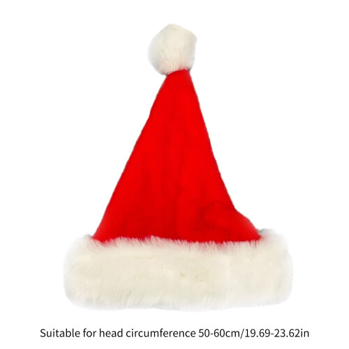 Erwachsene Cosplay Weihnachtsmannmütze, winddichte Mütze,-Rot 2