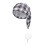 Checkered Santa Hat Thicken Plaids for Holiday-light grey 1