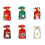 1Set Kerst Snoep Zakken Multifunctionele Inpakcontainer Houder-D 3