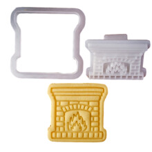 Christmas Themed Cookie Cutters Cookie Embossing Molds-stove