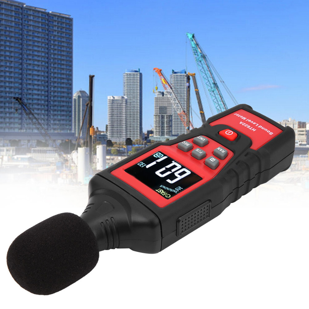 Handheld Digital Sound Level Meter Ht622a, 189X60x33mm, Portable Noise Tester 9331361249687