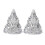 Decorative Crystal Mini Christmas Tree Lights Flameless LED 4