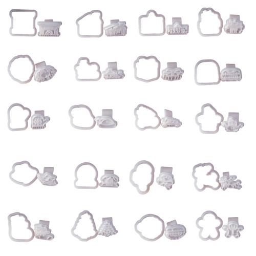 Christmas Themed Cookie Cutters Cookie Embossing Molds-Listing 1