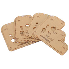 Acryl-Kreis-Eckenlineal-Set 4 Stück Lederhandwerks-Schneidetemplates DIY-Werkzeug