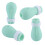 4Pcs Silicone Cat Paw Protectors - Light Blue, Full Enclosure 15