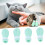 4Pcs Silicone Cat Paw Protectors - Light Blue, Full Enclosure 16