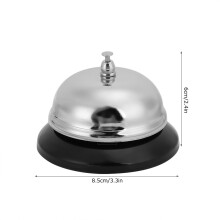 3-tlg. Serviceklingel-Set aus Edelstahl, S/L Größen für Hotel & Restaurant