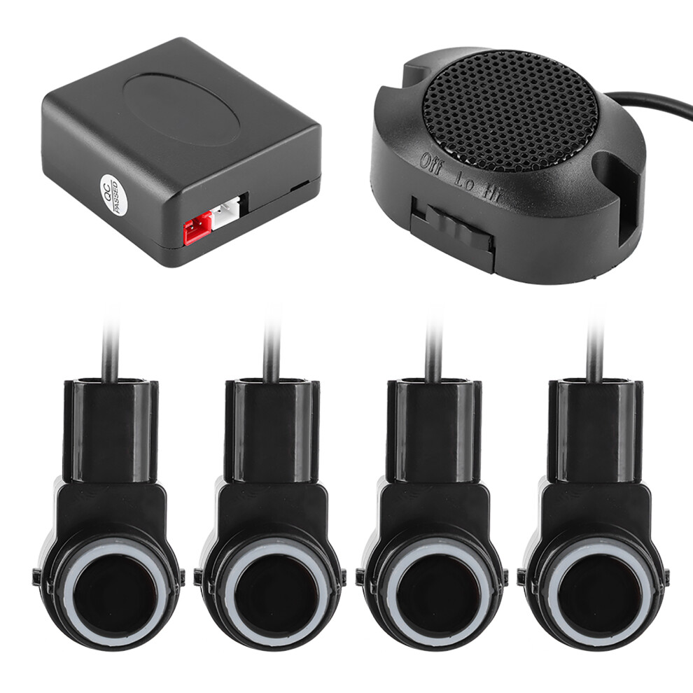 Automotive Parking Assistance With 4 Sensors Auto Radar 65Db Buzzer Alert Kit 7891361262571